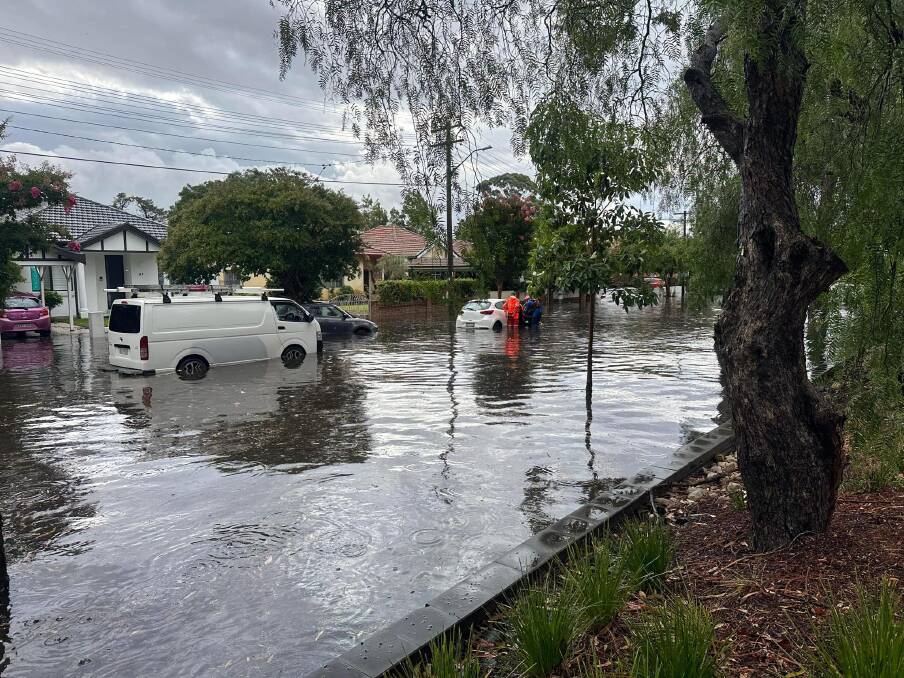 Scenes of flooding from Randwick. Picture from SES NSW. 