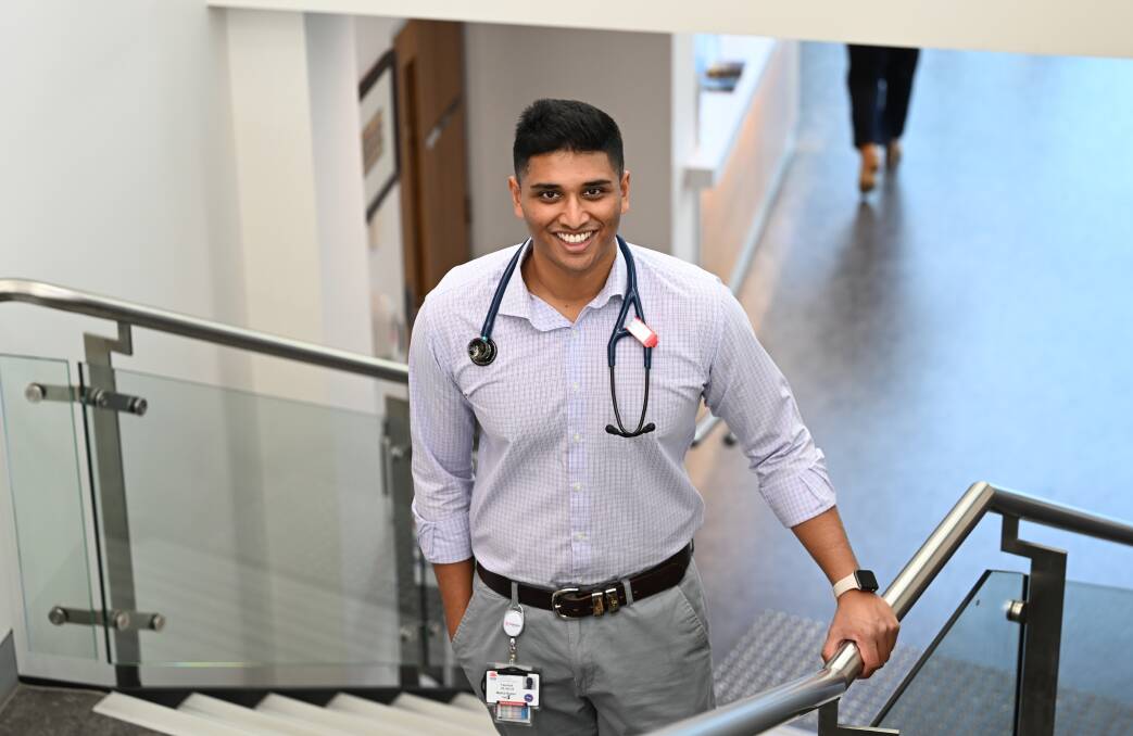 UON medical student and soon-to-be graduate Yannick De Silva says in his early career he wants to go metro, but to learn his chosen specialisation before returning to a regional community. Picture by Gareth Gardner