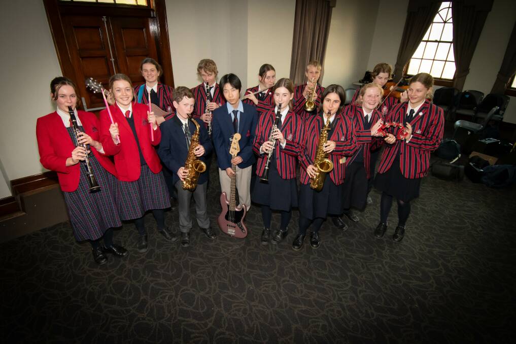 Calrossy Anglican School instrumental band at the 75th City of Tamworth Eisteddfod. Picture by Peter Hardin. 