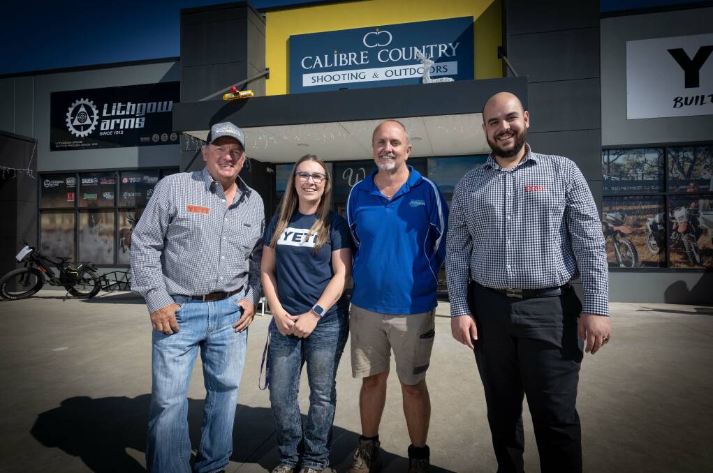 The jailbreak charity event will be held at Calibre Country Shooting and Outbreaks with Craig Mearns, Sophie Hughes, Colin Morre and Mark Sleiman. Picture by Peter Hardin
