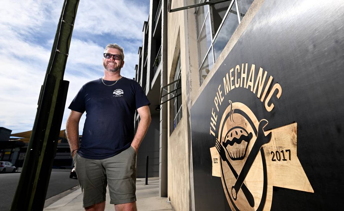 Owner of The Pie Mechanic, Adam Hayes is excited to open the new store doors to the Tamworth community. Picture by Gareth Gardner