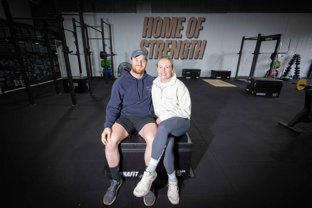 Co-owners of Home of Strength Gym, Grace Parker and Sam Foran, are excited for their business expansion. Picture by Peter Hardin