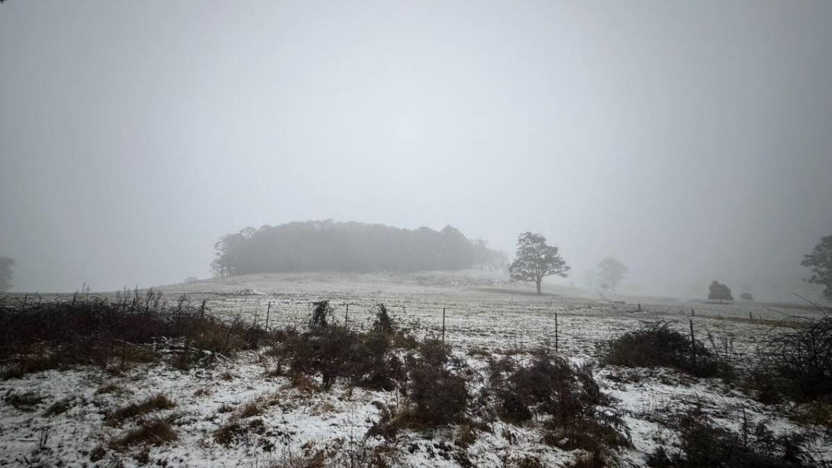 Snowfall in Hanging Rock, near Nundle | Pictures supplied