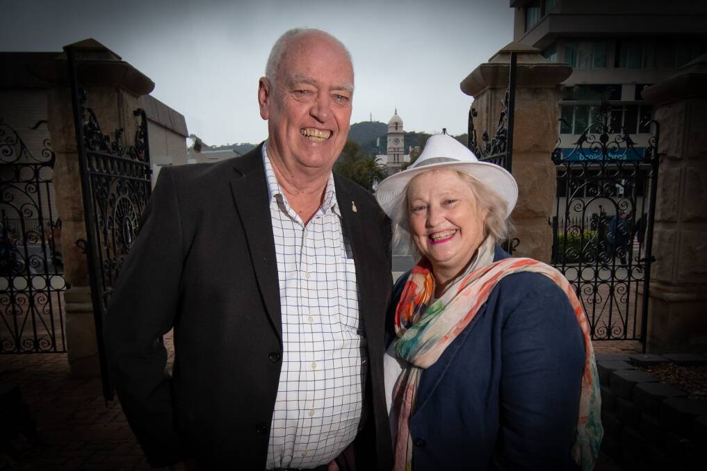 Catherine Nugent partner Barry Harry, TCMF festival manager, was also awarded an OAM. Picture by Peter Hardin