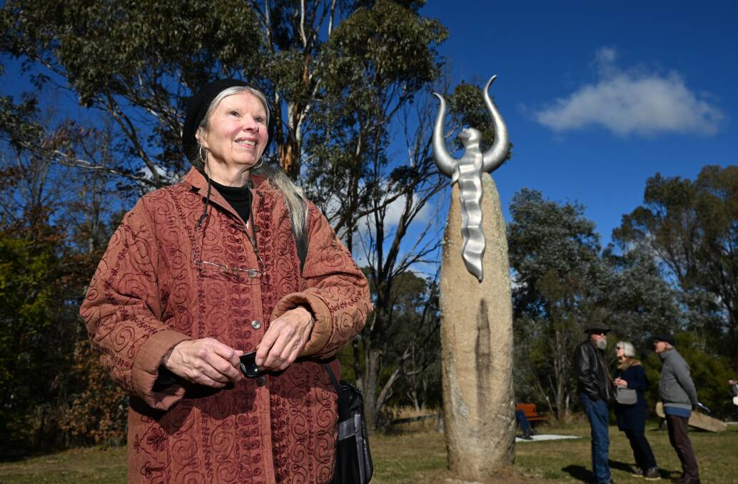 Artist Joan Relke designed one of the original sculptures back in 2004, and she is over the moon to see the park come to life. Picture by Gareth Gardner