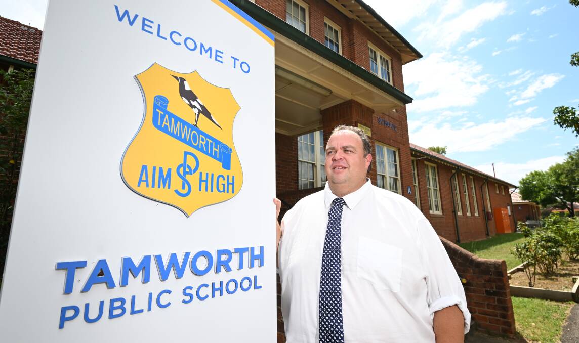 John Ireland is excited to take on his new role as principal at Tamworth Public School. Picture by Gareth Gardner.