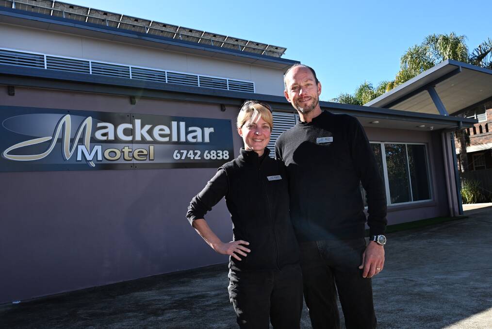 Owners of the Mackellar Motel in Gunnedah Steve and Brigette Woodward. Picture by Gareth Gardner.