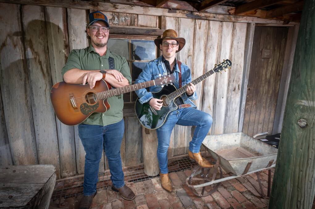 Cody Walker and Owen Smith are ready to hit the ground running at the CMAA senior country music academy. Picture by Peter Hardin