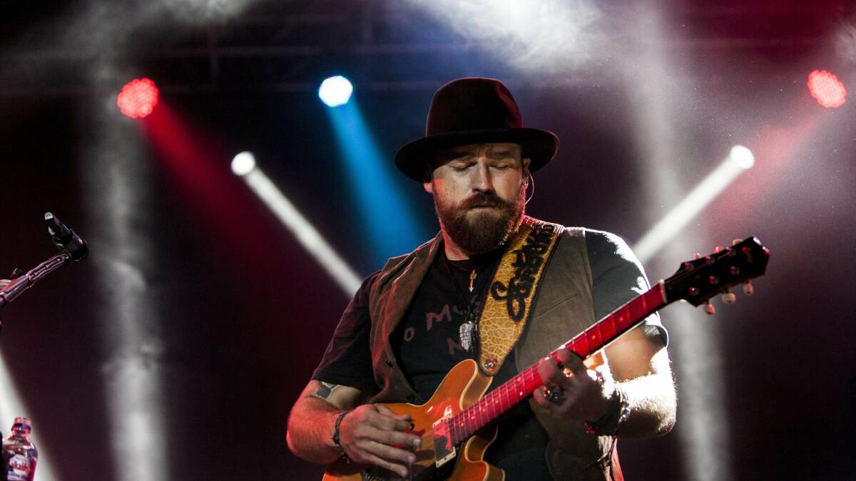 US lead singer Zac Brown of Zac Brown Band performs on stage at the 26th Bluesfest in Byron Bay, Australia, 03 April 2015. EPA/KABIR DHANJI
