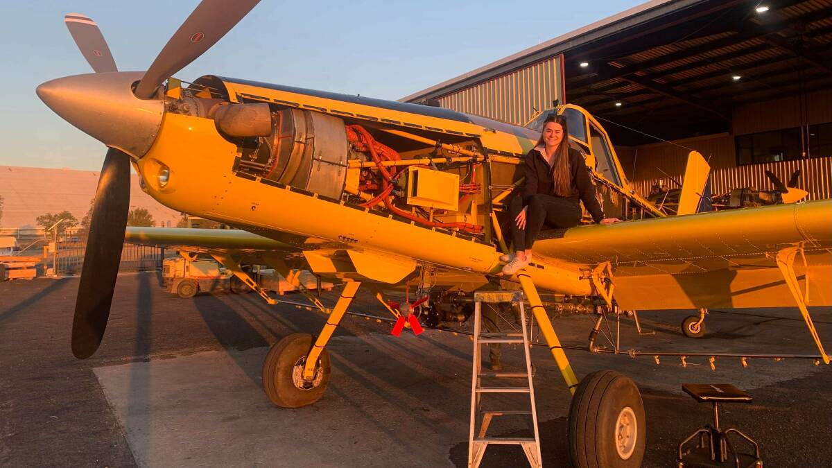 Laura Penfold found her place in the industry after she fell in love with ag aviation. Picture by Kathy Goodhew