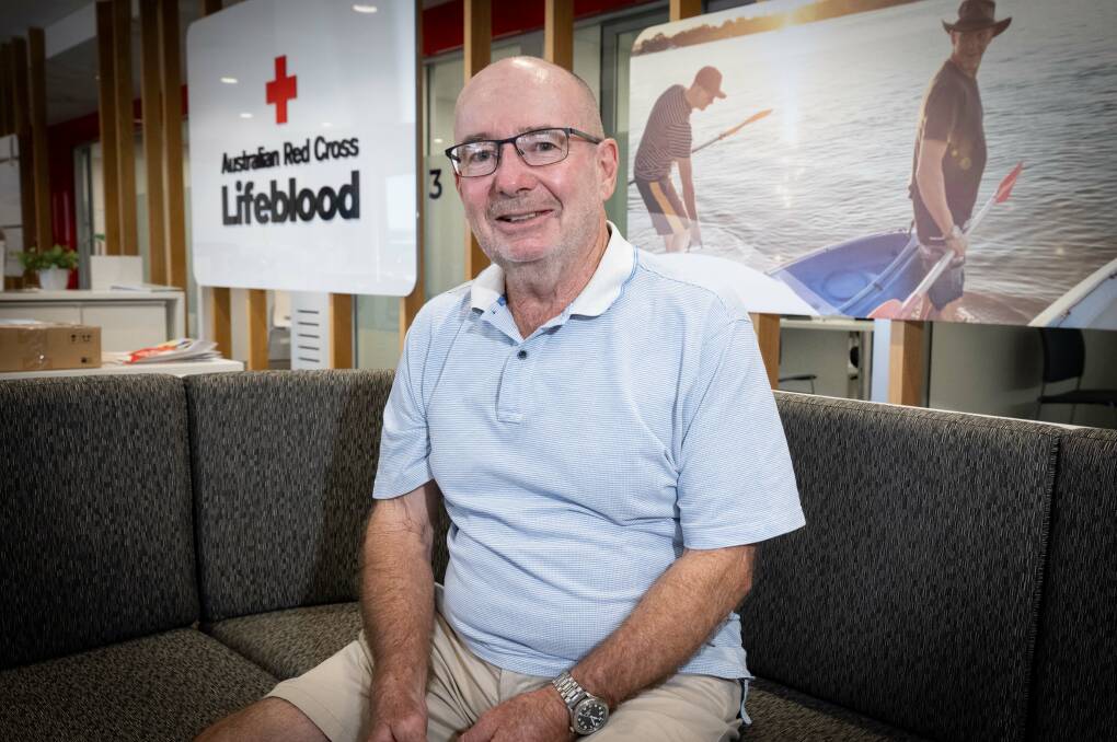 Long-time Tamworth blood and plasma donor, Les Fulcher, encourages all healthy people to consider donating to Australian Red Cross' Lifeblood. Picture by Peter Hardin 