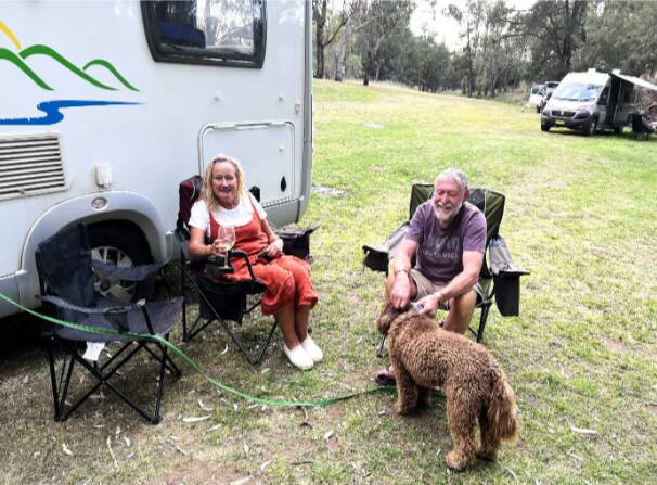 Tasmanian visitors, Ann McDonald and Michael Evans, recently enjoyed a stay at Wallabadah. Picture supplied