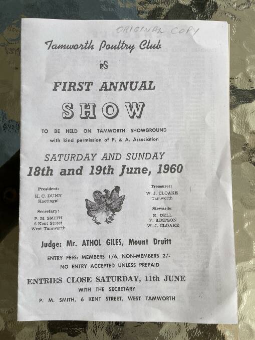 The flyer for Tamworth Poultry Club's first show. Picture by Emma Downey