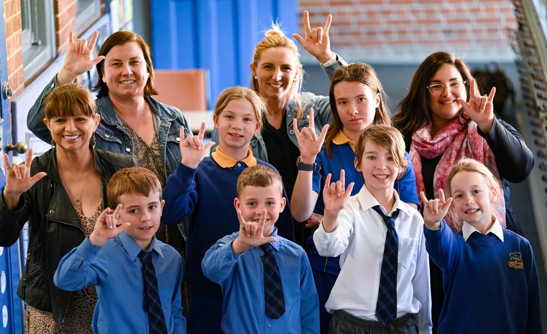 The anticipated arrival of a deaf Kindergarten student in 2024 has prompted Tamworth Public School to introduce Auslan into the school community this year in preparation for her arrival. Pictures by Gareth Gardner