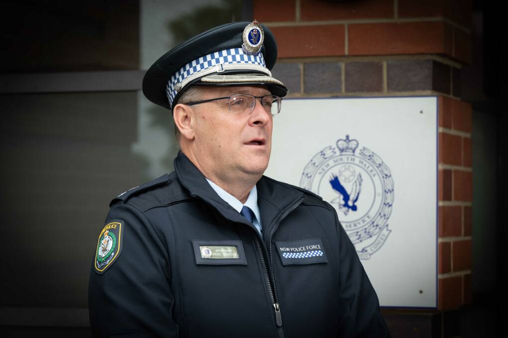 Oxley Police District Commander Superintendent Bruce Grassick says police are now seeking four youths in relation to a recent string of aggravated break and enters and car thefts. Picture by Peter Hardin