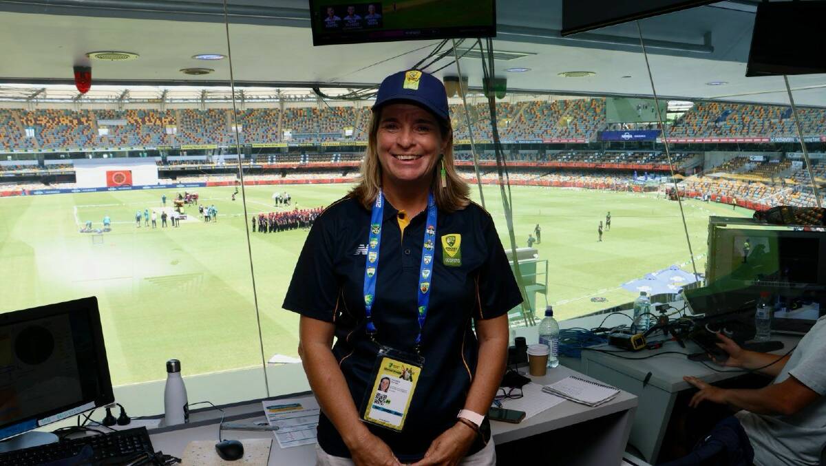 Melinda Dwyer was an official scorer at the recent Australia Vs West indies Test match . Picture supplied.