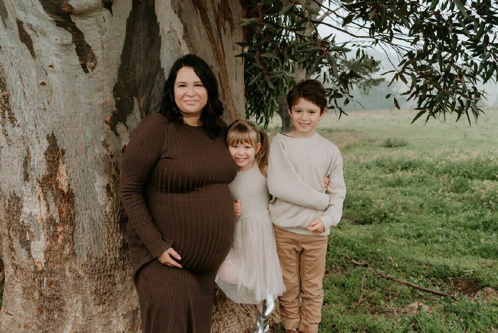 Madison Connors and her children, Marley and Yindi. Picture supplied