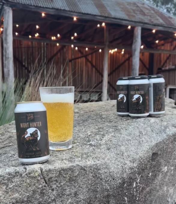 New England Brewing Co and Quoll Headquarters' limited edition collaboration beer, Night Hunter premium lager, is available from the brewery. Picture supplied