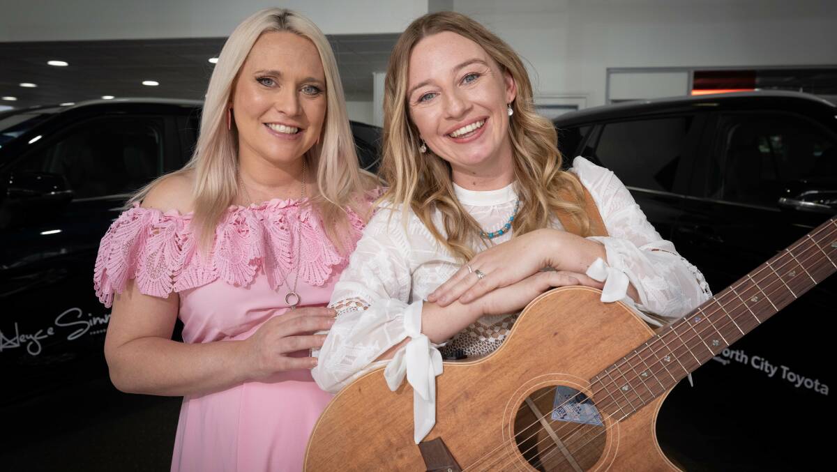 Five time Golden Guitar winner Ashleigh Dallas and Aleyce Simmons have been announced as Tamworth City Toyota Ambassadors for the next 12 months. Picture by Peter Hardin.