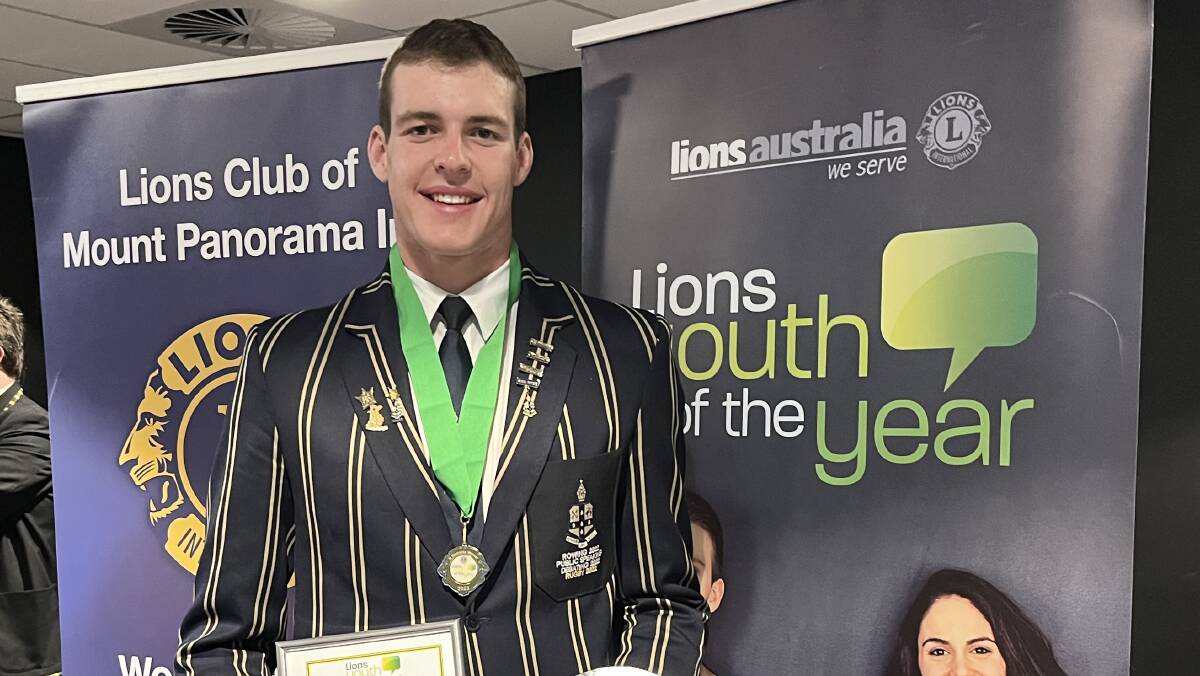 The Armidale School's Fred Kearney was named NSW Lions Youth of the Year at the state final in Bathurst on Saturday night. Picture supplied