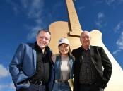 Entertainment venues manager, Peter Ross, co-host of the 2025 Golden Guitar Awards, Max Jackson, and events manager for Tamworth Regional Council, Barry Harley are excited ahead of the 2025 festival. Picture by Gareth Gardner