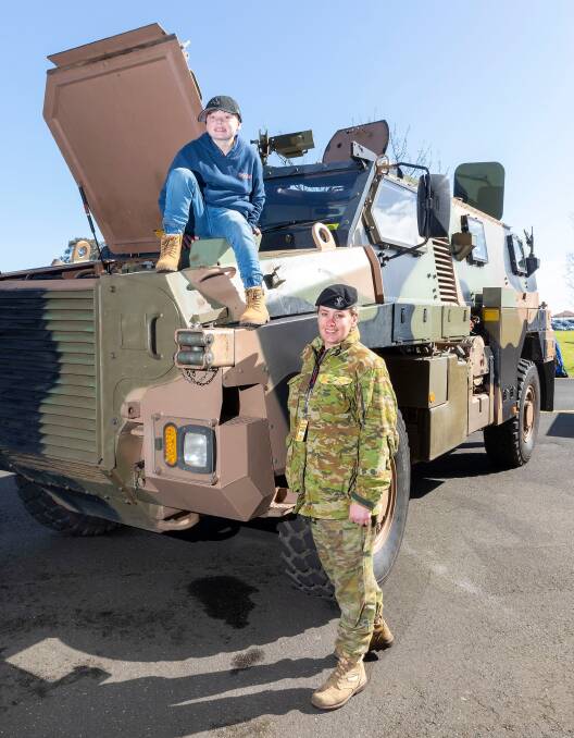 Jump on board a Bushmaster at the Beersheba Barracks Open Day on Saturday May 13. Picture Commonwealth of Australia.