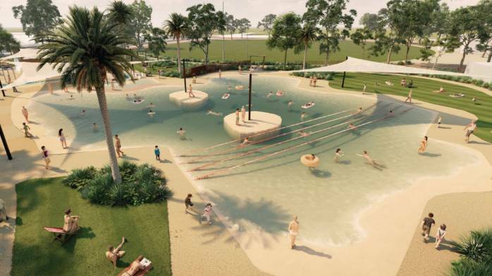 Plans for an aquatic playground will come at a price for Tamworth Regional Council ratepayers. Picture by TRC