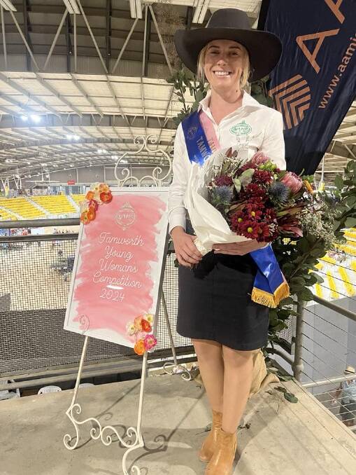 Natasha Yeo was named AgShows NSW Young Woman of the Year Winner. Picture from Facebook