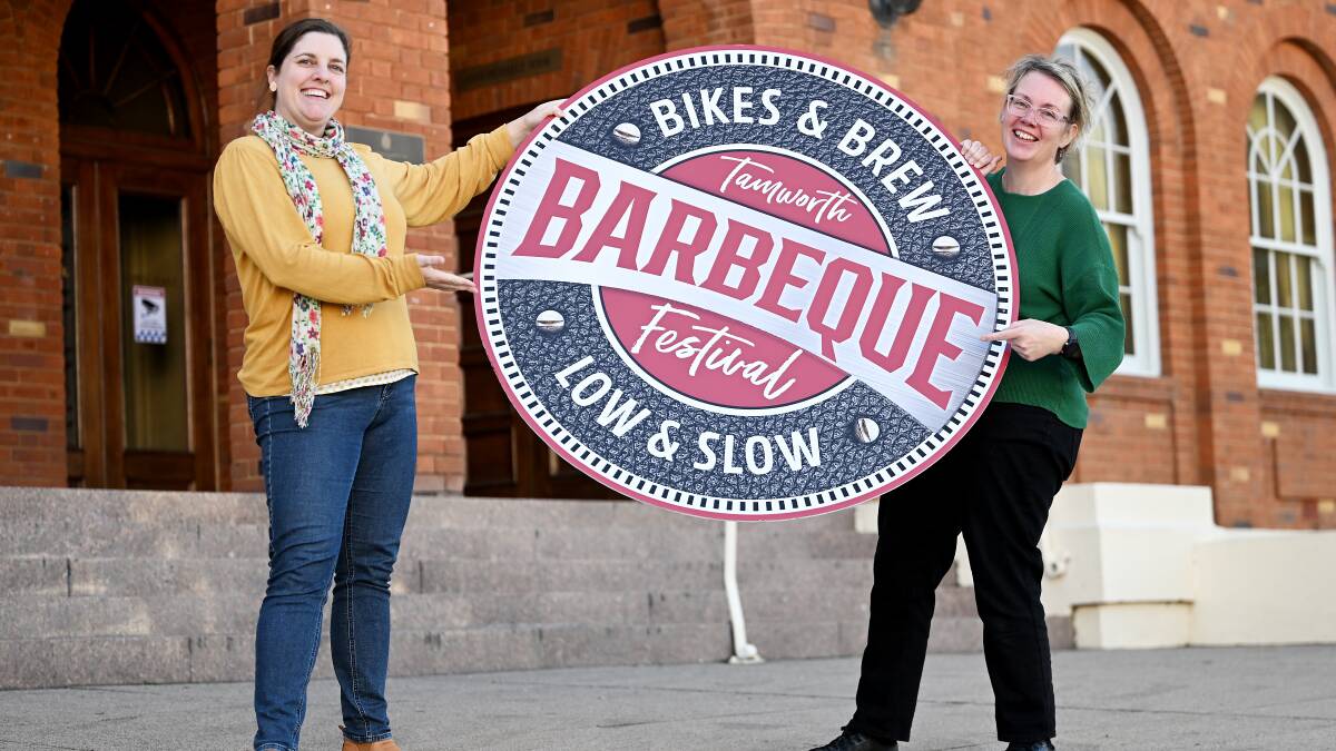 TRC events officer, Melanie Jenkins and coordinator of events and operations for TRC Michaela Stevens are excited for the upcoming Tamworth Barbeque Festival. Picture by Gareth Gardner