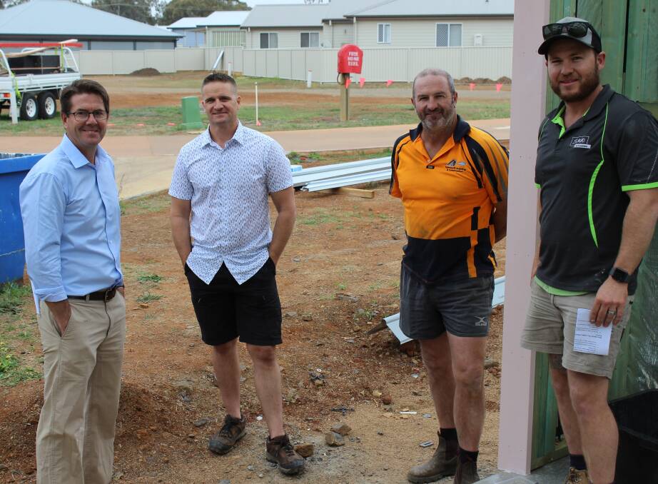On site: Member for Tamworth, Kevin Anderson with Tamworth tradies, Mick Dormer, Mick Trappel and Matt Whiley.

 

 