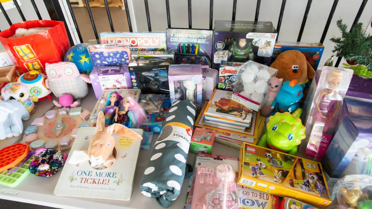 Some of the toy donations. 