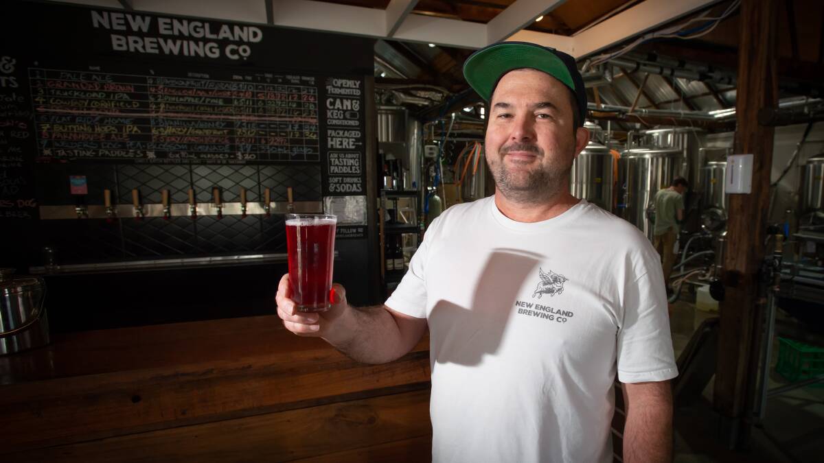 New England Brewing company owner Ben Rylands was surprised people were more likely to buy takeaway than sit and enjoy a drink.