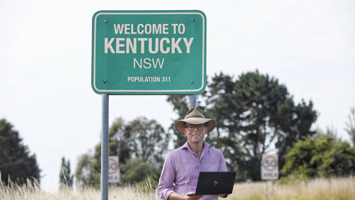 Northern Tablelands MP Adam Marshall says Kentucky will be one of six locations across the Northern Tablelands to have a fixed wireless broadband tower installed in the next two years, as part of a landmark $50 million deal between the State Government and NBN Co. Picture supplied.