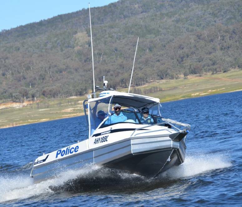 New England police said they will be deploying the police boat on the waterways over the holiday period. Picture from file