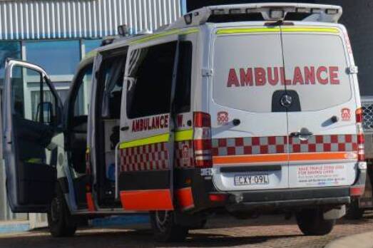 An ambulance has rushed the man to Walcha hospital for emergency treatment. Picture from file