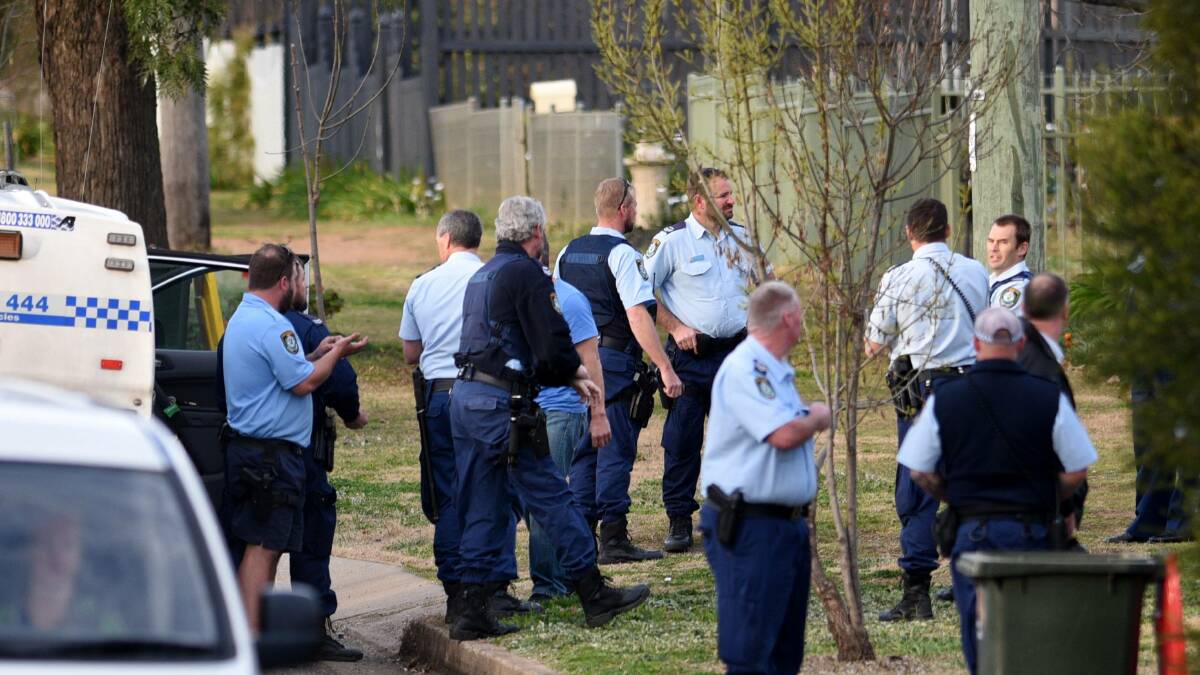 Oxley police surrounded the Cossa Street units to arrest the 26-year-old. Picture from file
