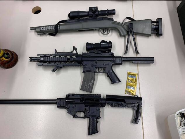 Gel blaster firearms are prohibited in NSW. Picture supplied by NSW Police from file