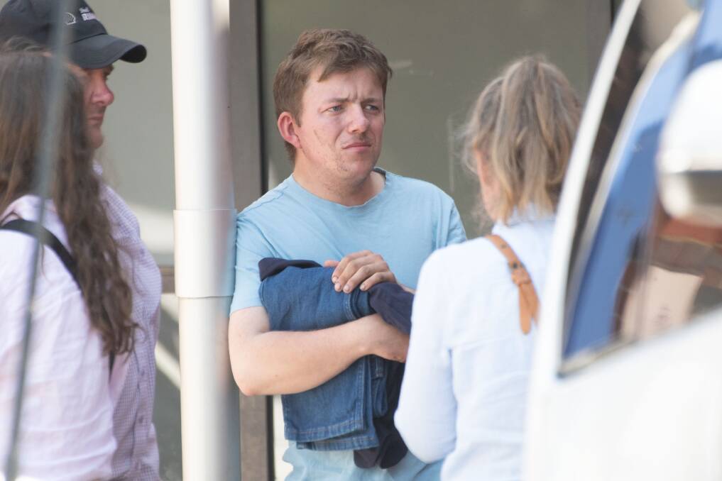 Leelan John Watts leaves Tamworth Police Station after his arrest last month. Picture by Peter Hardin