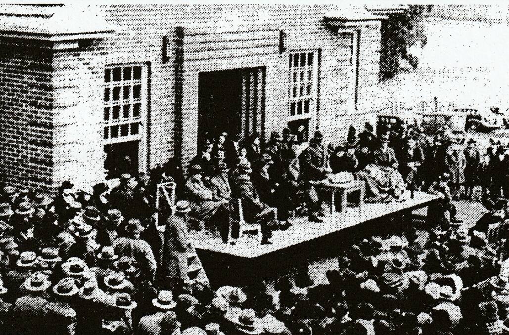 The Official Opening of Farrer Memorial Agricultural High School on July 1, 1939. 