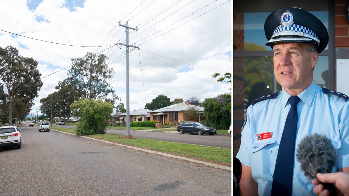 The woman was allegedly robbed of her car in Robert Street, Tamworth, Oxley Inspector Michael Moy, pictured, said. Pictures from file