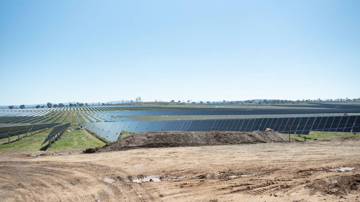 The first stage of the New England Solar Farm was officially opened in Uralla in March. Picture by Peter Hardin