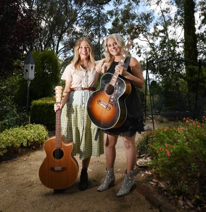 Tamworth born and raised country music stars Ashleigh Dallas and Aleyce Simmonds will perform on stage for Music for McGrath. Picture by Gareth Gardner
