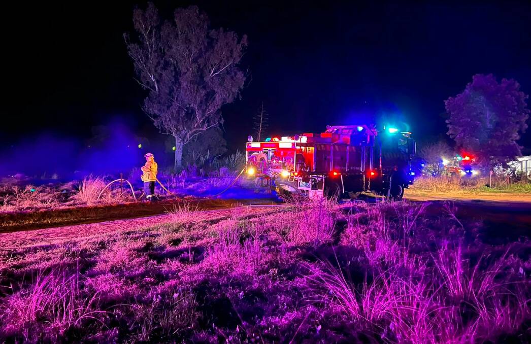 Emergency services were called to the crash on the New England Highway on the edge of Tamworth on Sunday night. Picture from RFS, file