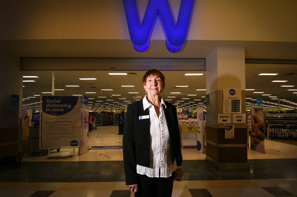 CELEBRATE: 83-year-old Shirley King is one of Big W's longest serving employees, and looks back at her time for the store's upcoming anniversary. Photo: Gareth Gardner