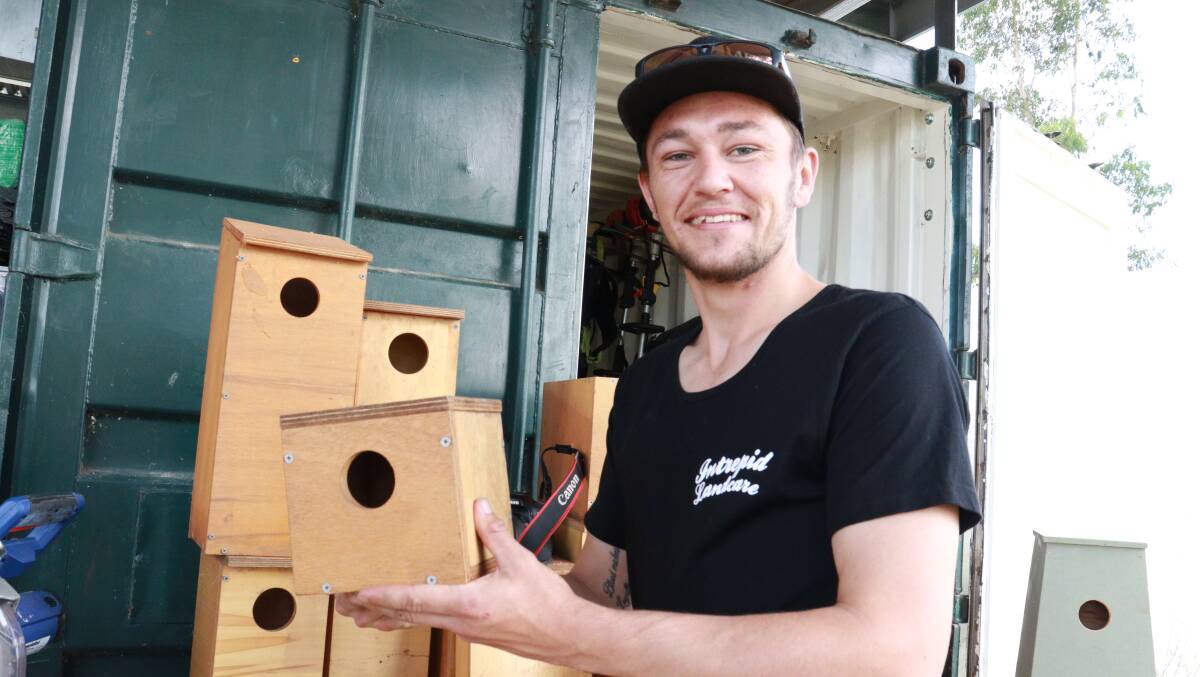 BOXED: Jayden Gunn knows birds and loves conservation, so to be able to help get their numbers back up to scratch on Sunday was a win-win. Photo: Jacinta Dickins