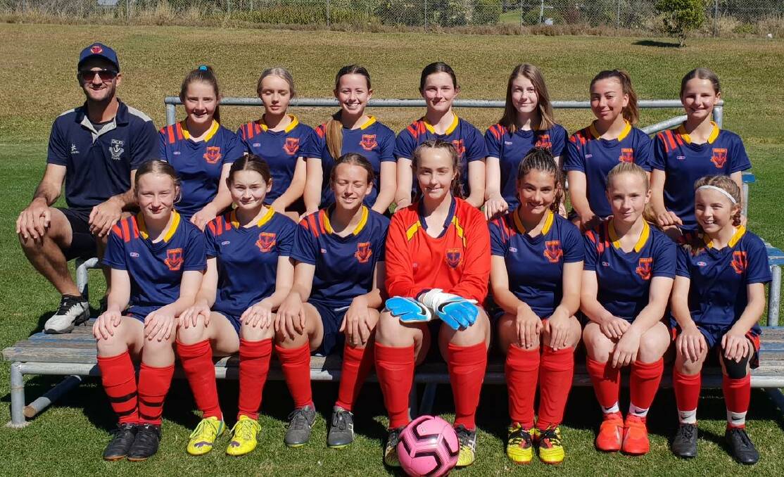 THRILLING WIN: The Oxley High School under-15 girls soccer team held their nerve in the shootout to claim a Bill Turner Trophy semi-final berth. Photo: Supplied 
