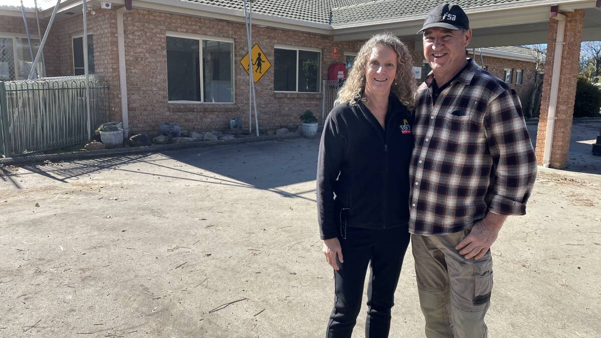 TG's Child Care owners Gayle and Trevor Kee outside the Kirkwood Street premises. They hope the new centre will open at the end of July.