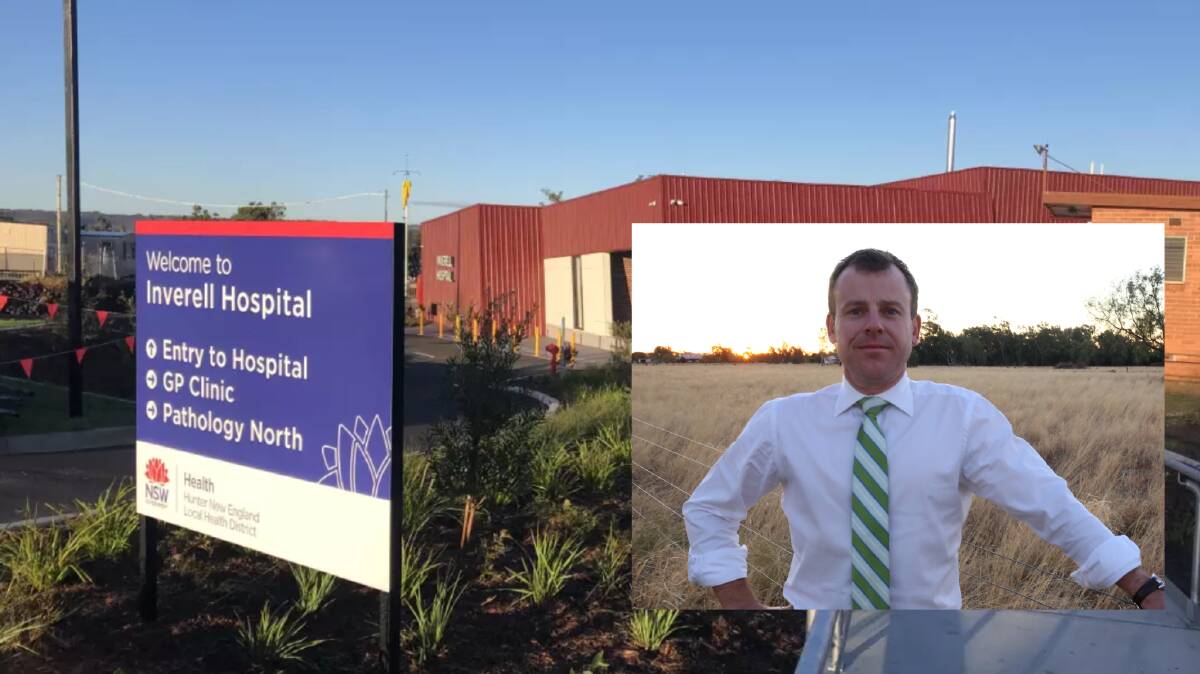 Northern Tablelands MP Brendan Moylan, inset, says there is a long list of concerns around access to health services in the region, and he is eager to ensure they are all 'put on the table'.