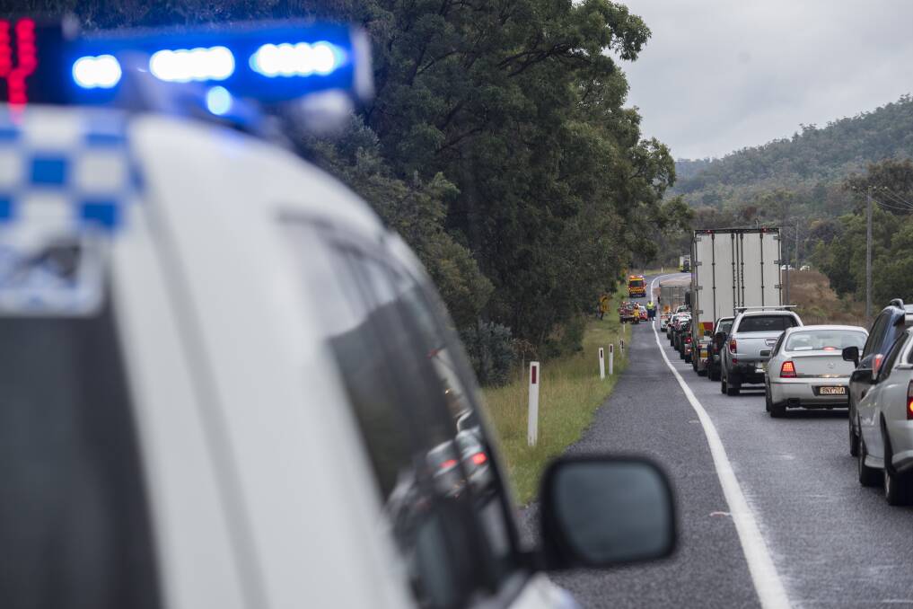 No rubberneckers: New laws coming into effect in September will see all traffic on all roads slow to a minimum 40km/h around all emergency vehicles with lights on.