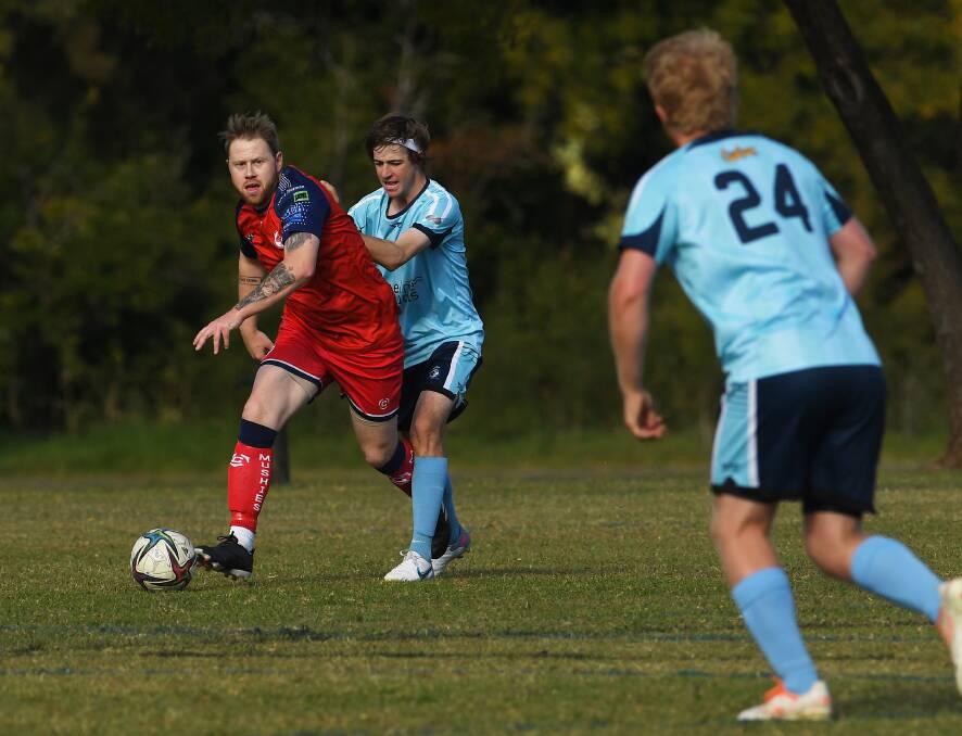 Williams in attack mode against Tamworth FC. Picture by Gareth Gardner